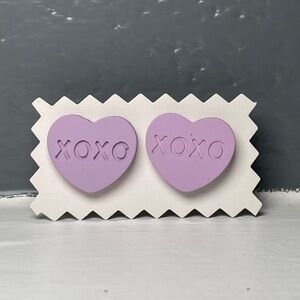 Valentine’s Conversation Heart Stud Earrings